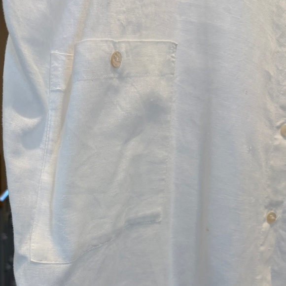 Myrah Penaloza White linen Button-Up Shirt dress - Picture 5 of 10